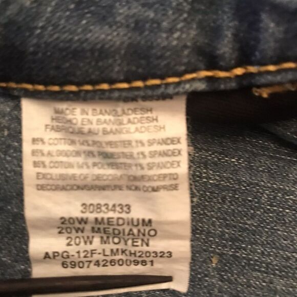 Lee Perfect Fit 1889 Woman's Jeans Fit Just Below the Waist Size 20W - Picture 11 of 15
